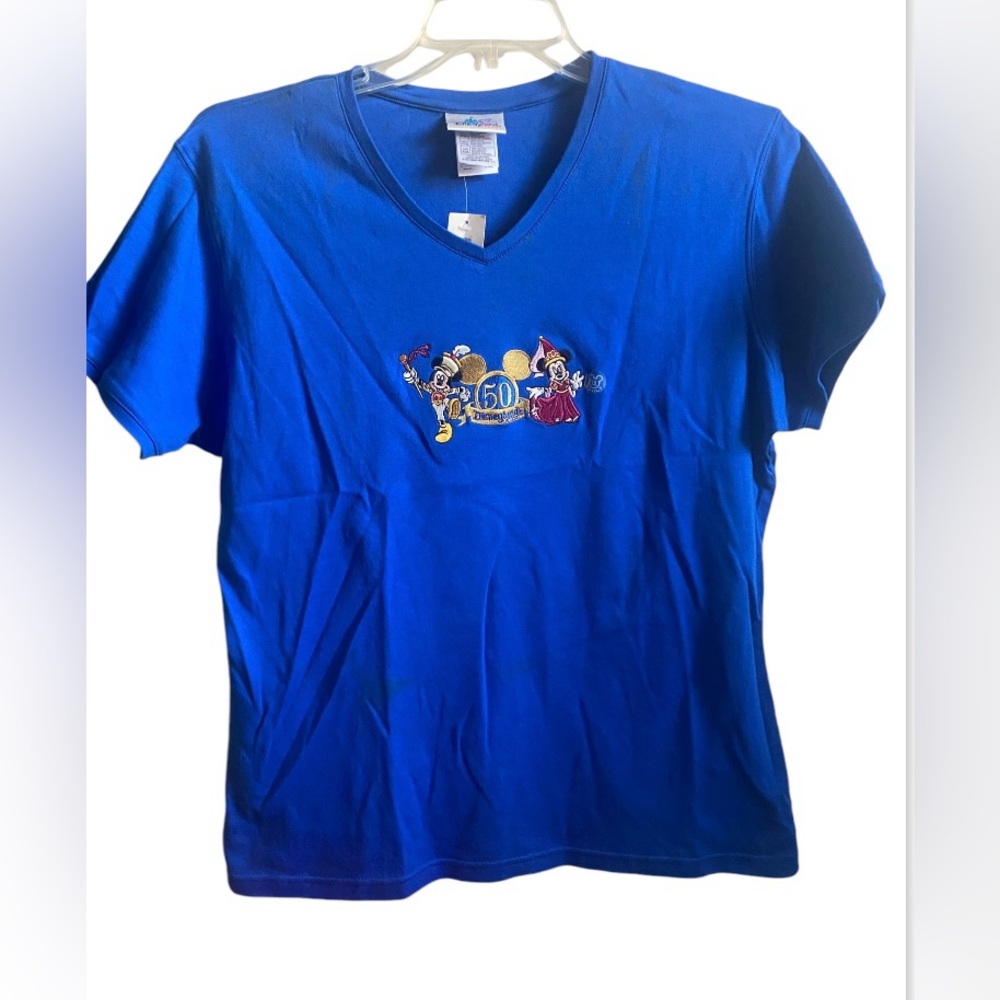Disneyland 50th Anniversary TShirt . Size XXL Blue Color